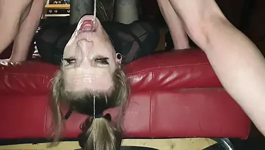 Sissy slut sloppy facefuck