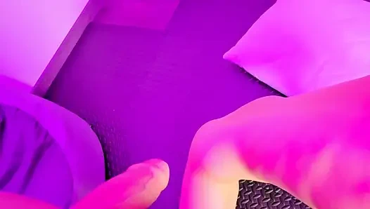 auf einem Stock im Mund