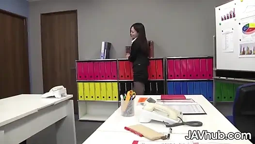 Misaki Yoshimura Office Suck & Creampie