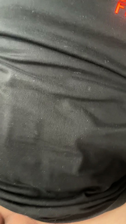 Driving nude playing with cock