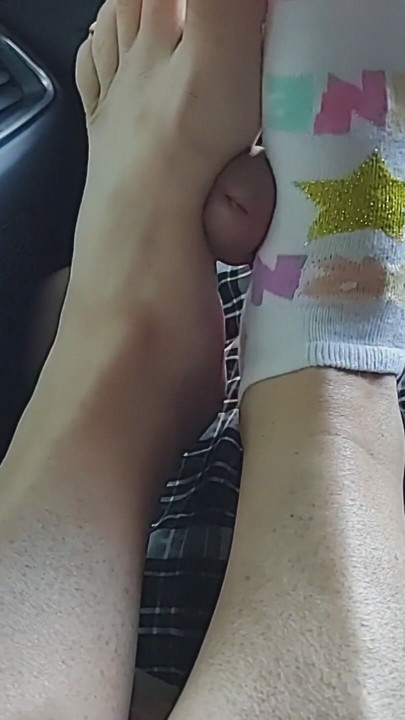 Footjob Sockjob With Girls Ankle Socks - Cum On Socks | Clip 1
