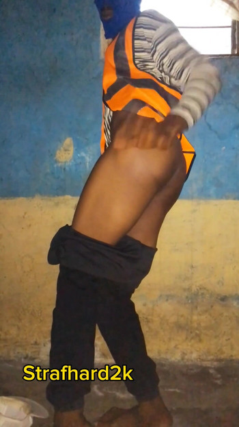 Thrilling moment from "Bareback traffic officer masturbate (strafhard2k loves gay sex)"
