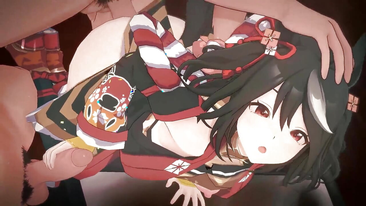 Uma Musume - Kitasan Black Gangbang Sex - 3D Hentai Animations