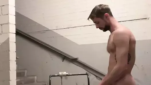 German boy Public outdoor self facial cum piss swallow naked muscle small dick big cock young straight fit masturbation