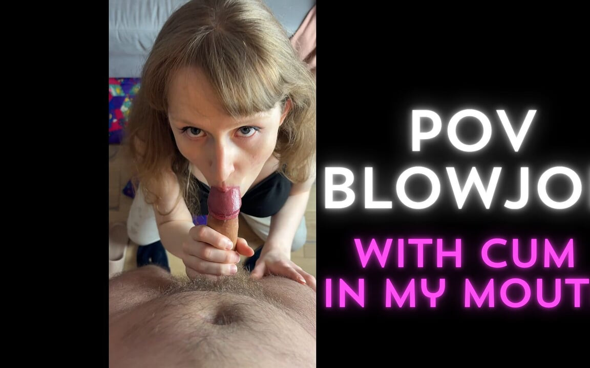 POV Sex oralny ze spermą w ustach