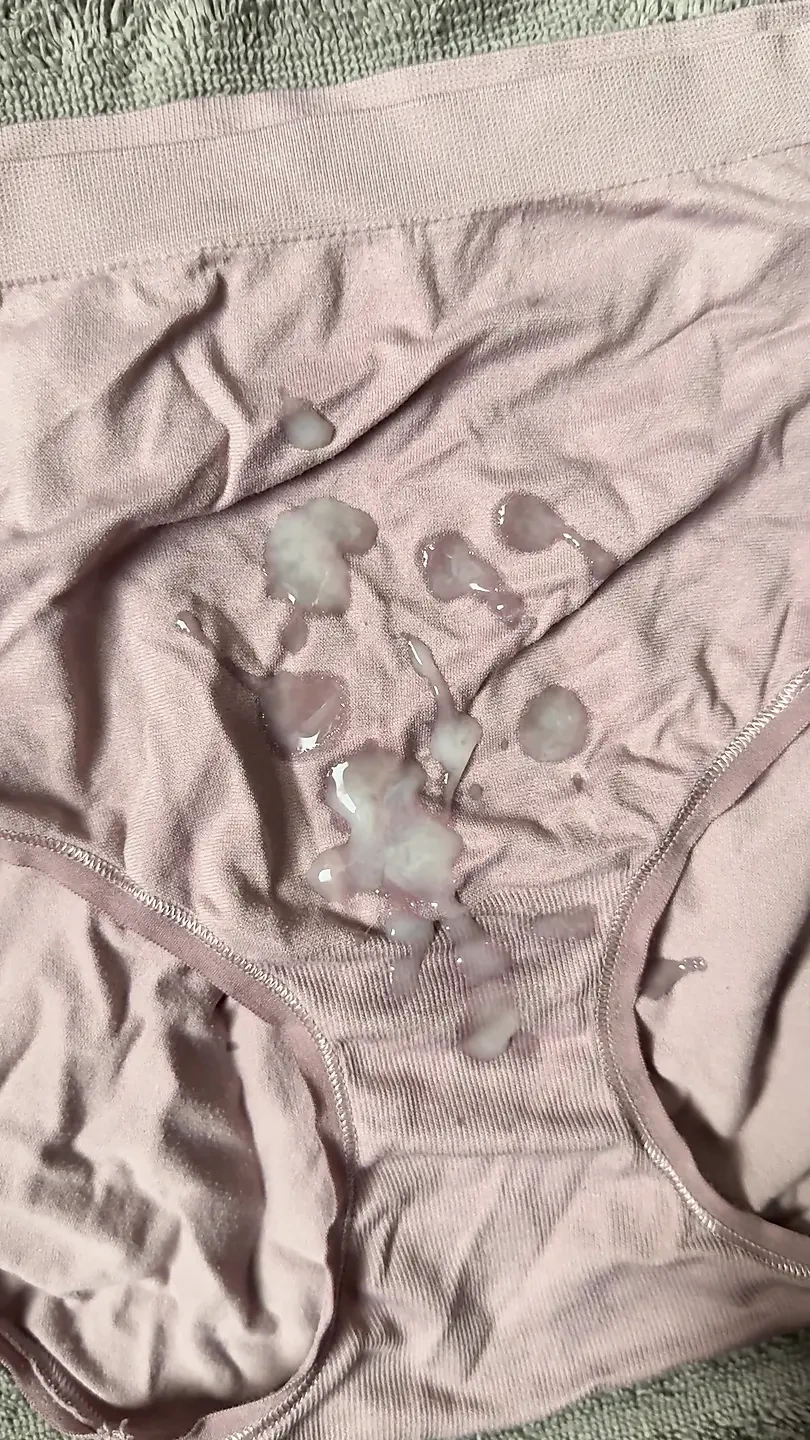 Cum on wife’s panties 8