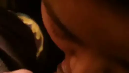 Sexy baby muskan sucking cock with chocolate on it ...yummy