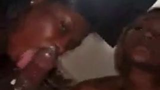 Locacoca and her friend share dick