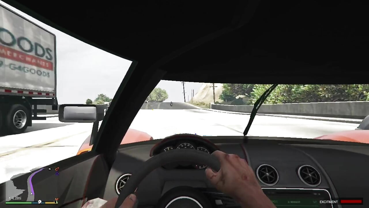 Trevor und betrügende ehefrau Amandas erstaunlicher blowjob während der fahrt
