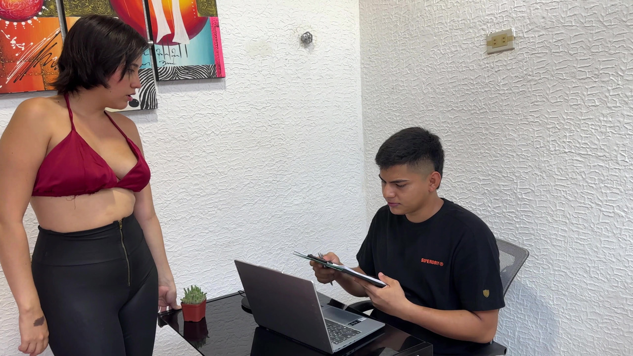 Boss, if We Have a Hard Fuck You Let Me Out Early? I Fuck My Sexy Secretary Until I Fill Her Pussy with Milk.