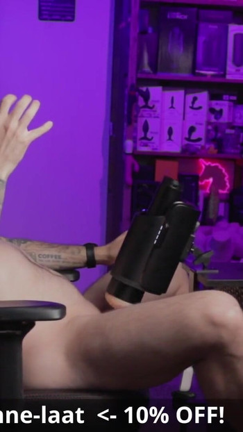 Stunning moment from "Testing the new Daphne Laat FeelStars stroker with my custom stroker case mod"