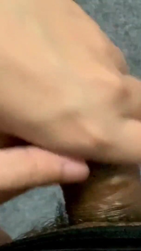 Close-up of Vietnamese youth's cock massage | Clip 1