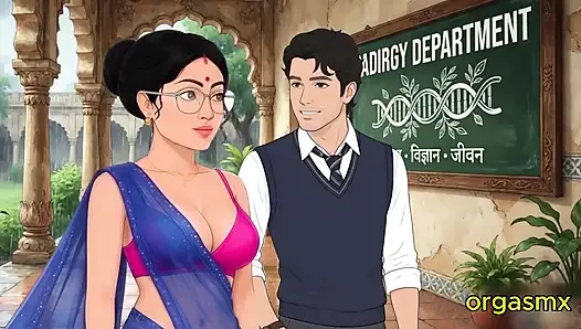 Hintli kadın olgun üniversite öğretim görevlisi romantik muson yağmuru tutkusu - yeni video