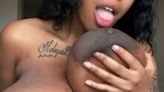 Big and dark brown areolas