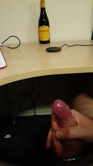 Huge cum shot after edging