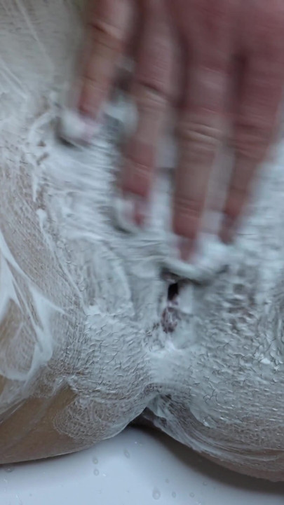 Extreme close-up of hairy pussy shaving! | Clip 3