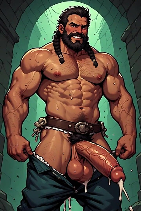 Muscle Men Fantasy Ai Art