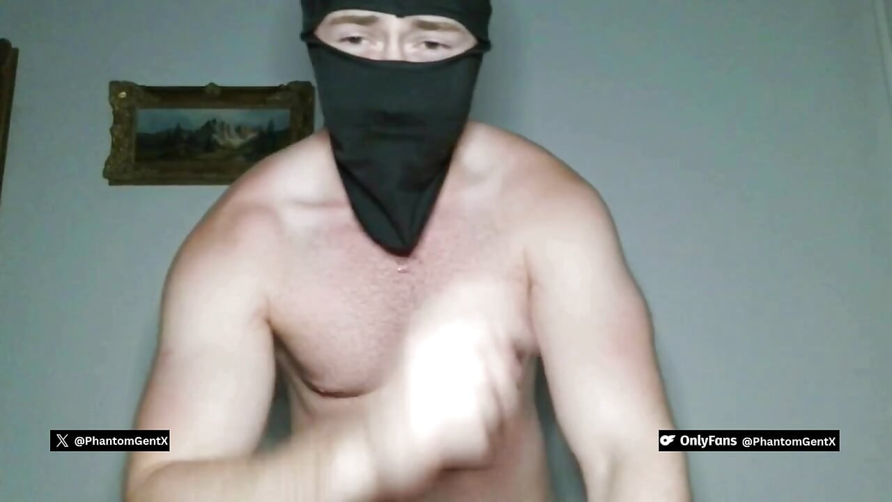 Pure dominance! Master with fat balls jerks off and gets really horny