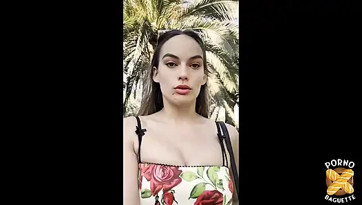 Muhteşem esmer Chloé gerçekten sert sikilmek istiyor