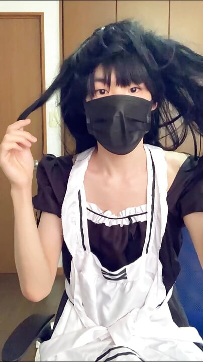 Maid Outfit Crossdressing masturbation