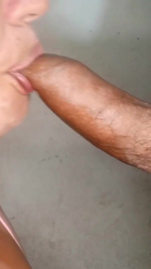 playing with the beautiful skin of my stepbrother's big penis | Clip 1
