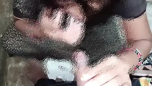 The desi daughter-in-law of the village is taking off her clothes in the millet field and showing her finger in her pussy to her father-in-law.