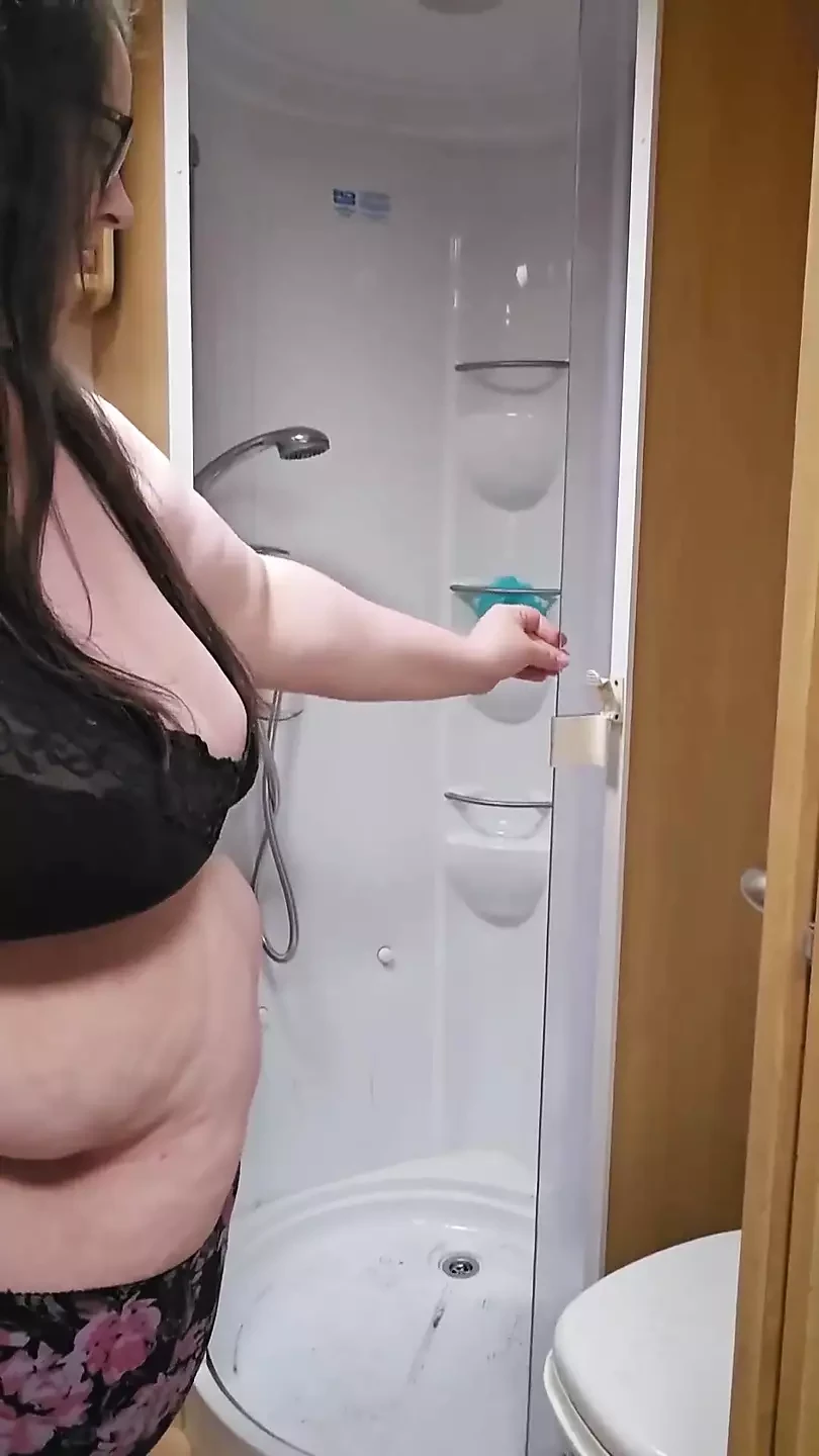 Attempting the Shower in My Caravan