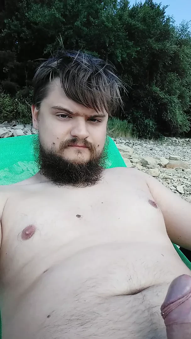 Me on the unofficial nudist beach
