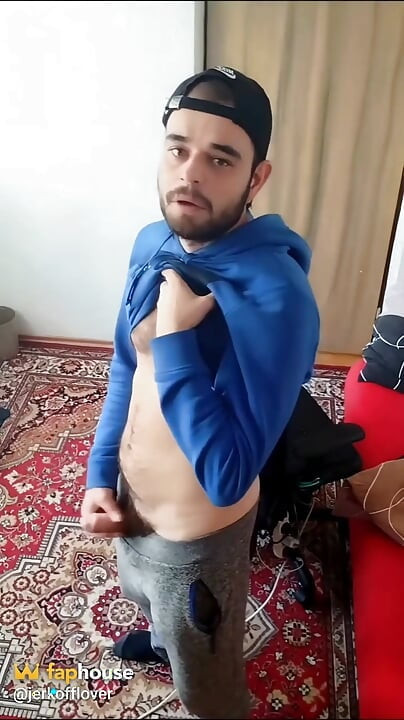 Cumshot in My Room on a Tablet.