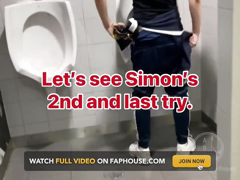 Homemade Roommates Mutual Dare Expose Your Ass While Peeing in Public Urinal