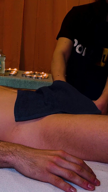 Powerful moment from "She touches my cock while massaging. Fucked - UnlimitedOrgasm"