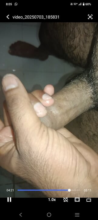 Remembering sister-in-law in the bathroom, shook her hand and had a lot of fun.