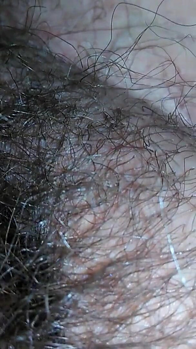 Spectacular moment from "Hairy milf pampers her pussy with latex gloves"