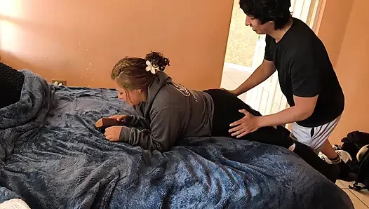 I finally convinced my mature friend from the gym! Now we have sex in my house every day