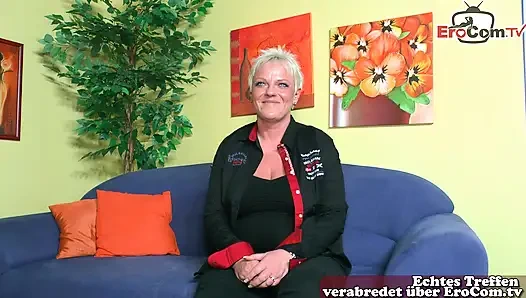 German Housewife Earns First Time Bags Money With Sex Casting