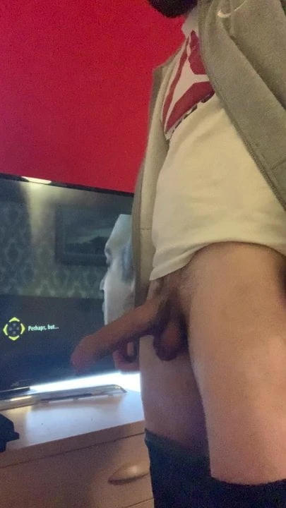 Huge brown cock solo
