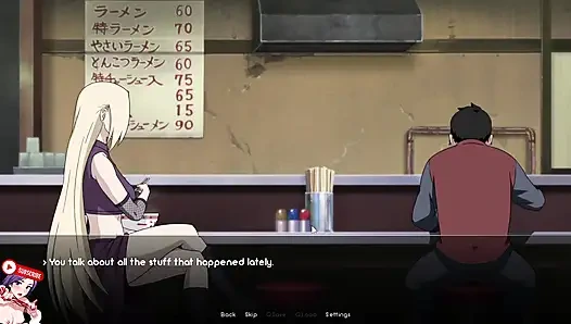 Naruto'nun Ichiraku'da Ramen yemesi için INO ile randevusu