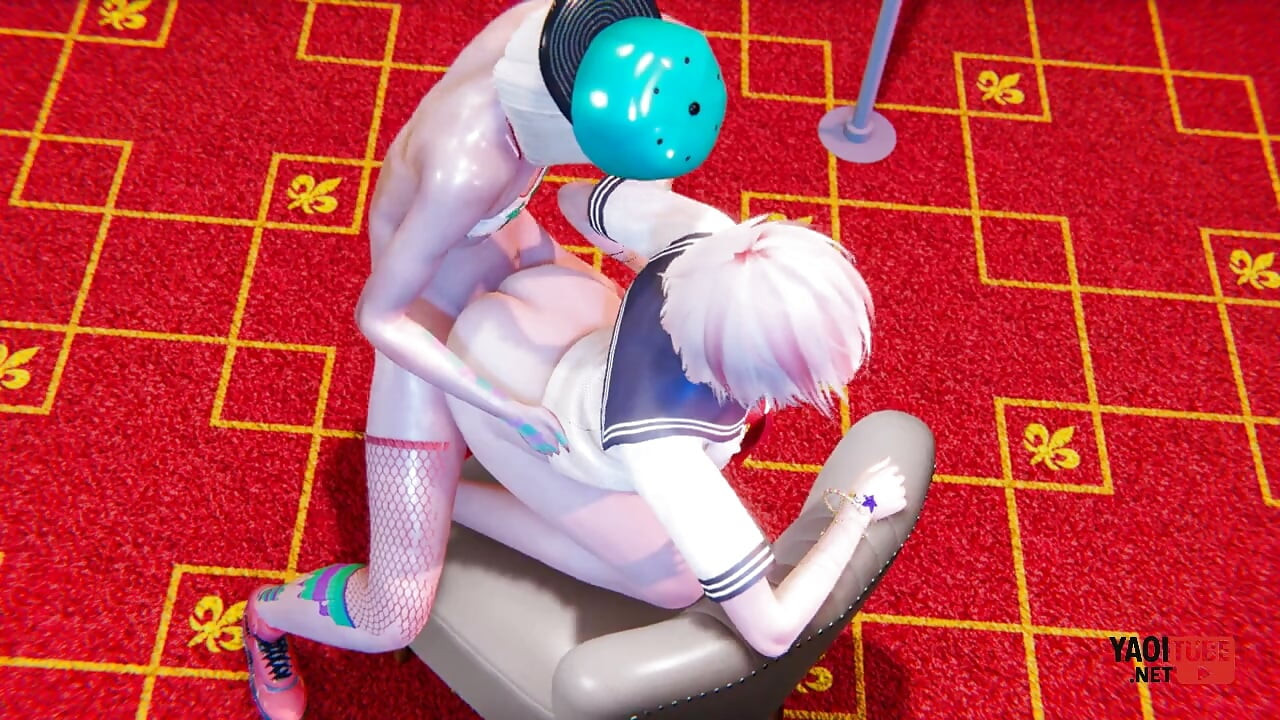 Yaoi - 새아빠 소파에서 섹스하는 두 명의 펨보이