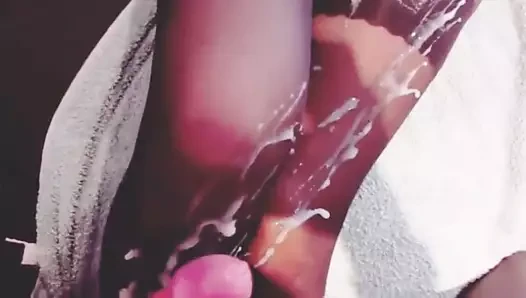 çorap üzerinde sperm