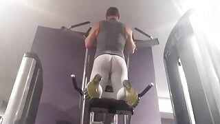Working out in white