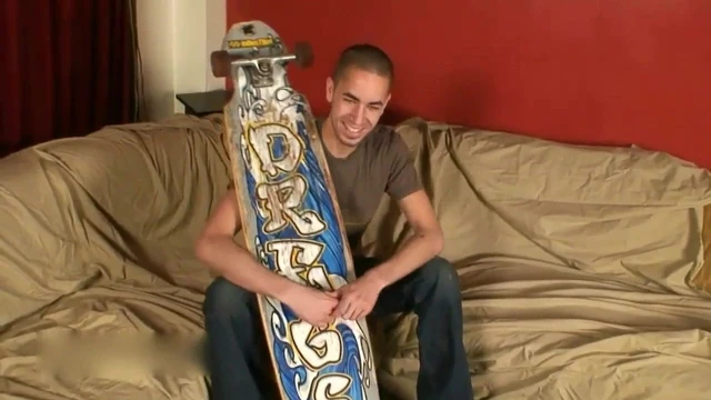 Tattooed Skater Twink With Giant Cock Jerks Off And Cums O
