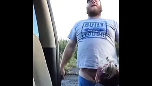 Roadside BlowJob with Beer Chugging and Shooting Guns