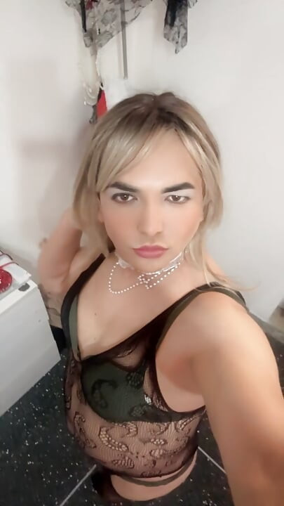 I became a transvestite and wore makeup.