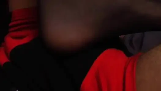 Maskierter fußfetisch