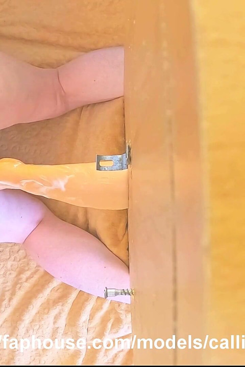 Riding a 20 Inch Dildo Fist Balls Deep Until Leaking Lube and Starts Farting
