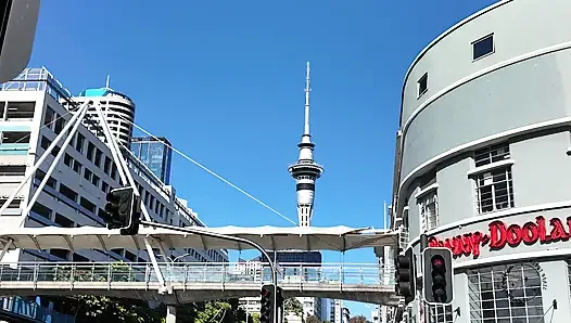 Auckland CBD And A Dildo Fuck In The Shower