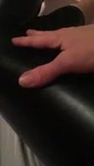 feeling up my spandex leggings