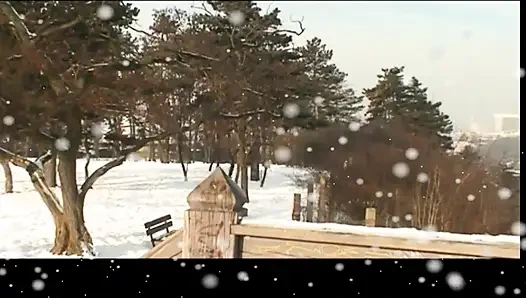 Young MILF Fucked and Creampied in Pussy by Big Hard Cock in the Snow