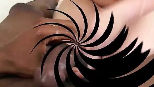 Blonde Schönheit und der große schwarze Schwanz