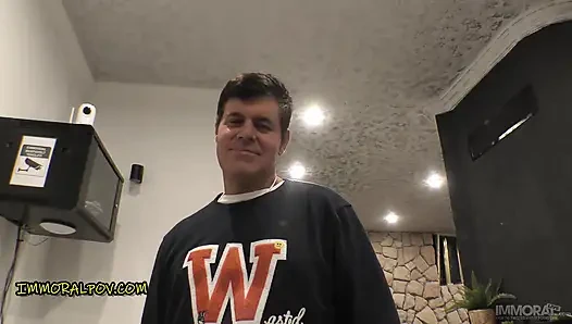 Lana Roy college girl with tan lines hammered ussr style!